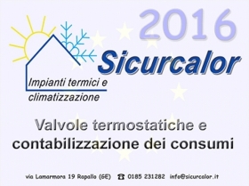 Contabilizzazione dei consumi entro il 31 dicembre 2016 - prima il tuo benessere...